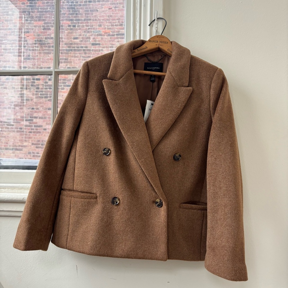 Banana Republic Tan/Brown Peacoat